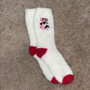 Fuzzy penguin socks